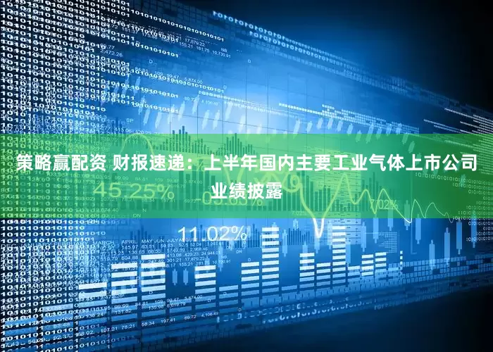 策略赢配资 财报速递：上半年国内主要工业气体上市公司业绩披露